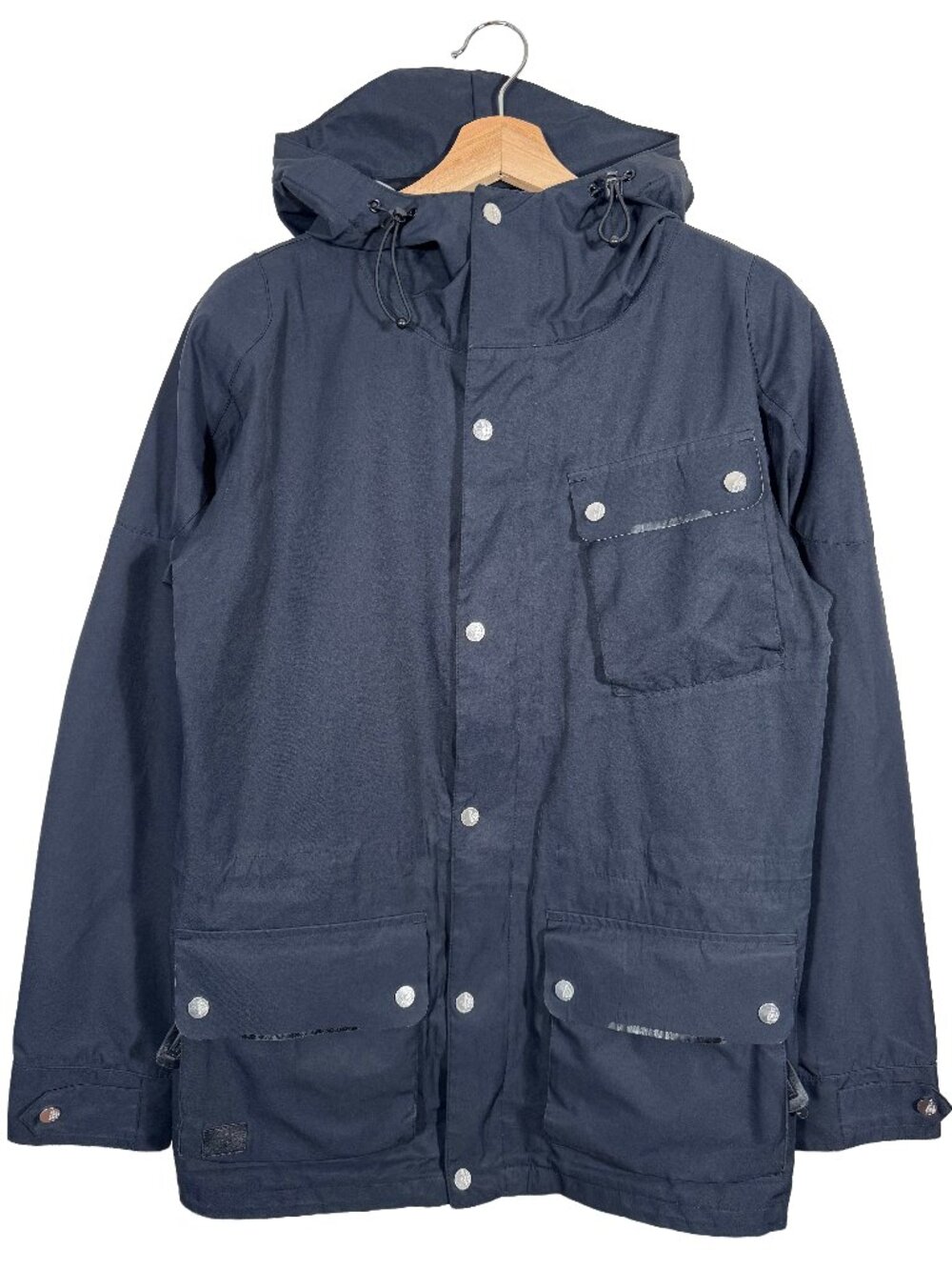 Sitka Taped Water Resistant Hooded Cargo Mountain Jacket Black men's size Medium
